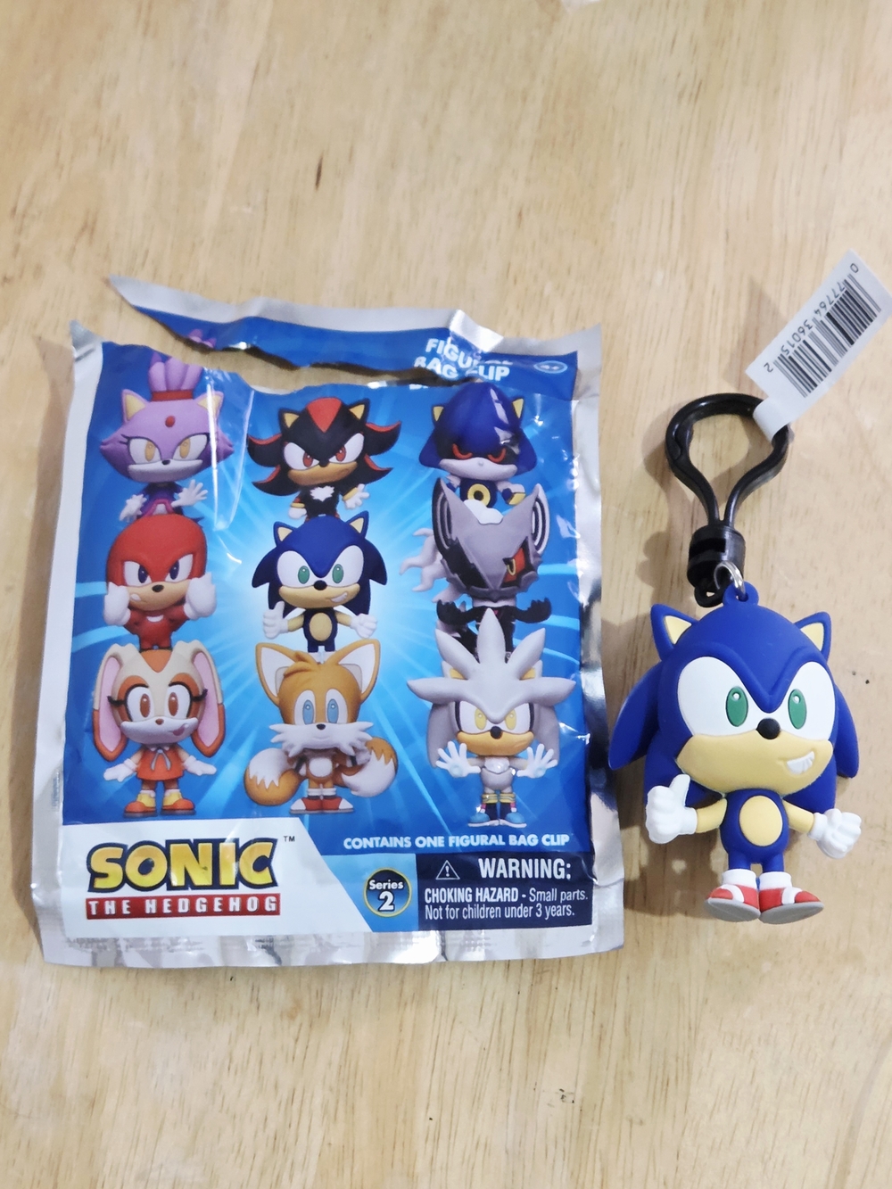 *4 for $30* Sonic the Hedgehog - Blue Sonic Figural Keyring - Bag Clip Keychain